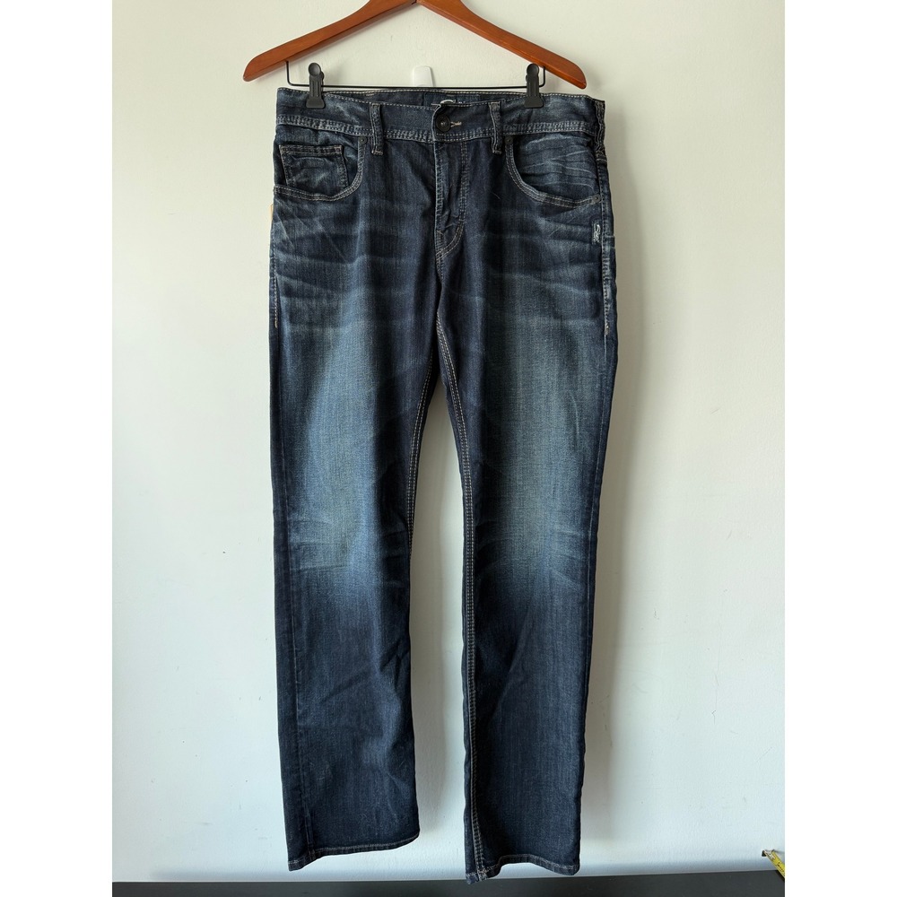 Silver Jeans Co Allan Classic Fit Straight Leg Dark Wash Jeans 32x32 New NWT